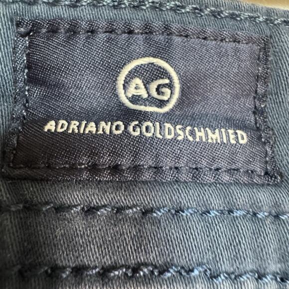 Adriano Goldschmied Pants Men's 32X34 The Protege Straight Leg Navy Blue - Picture 5 of 8